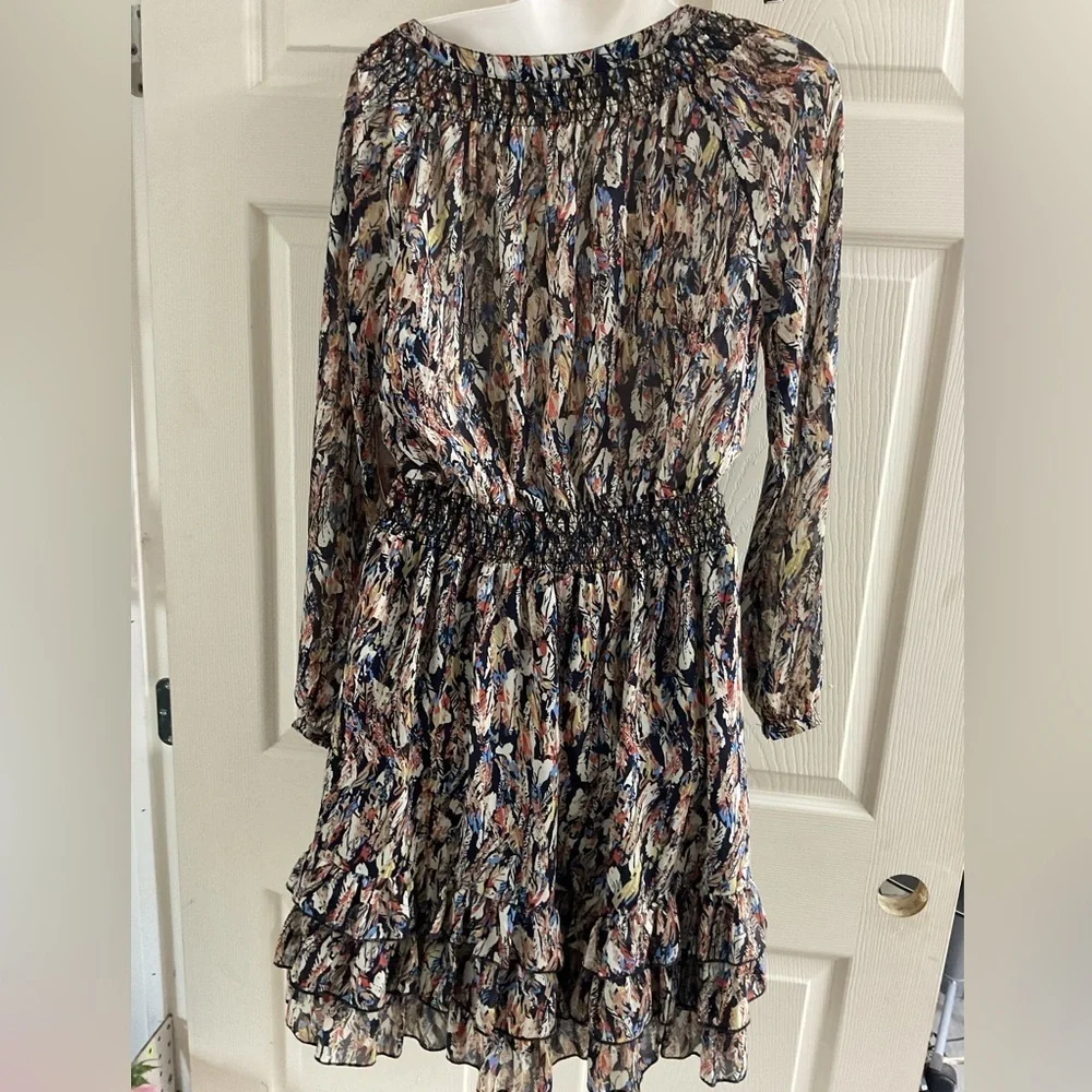 Elegant Multicolor Long Sleeve Dress